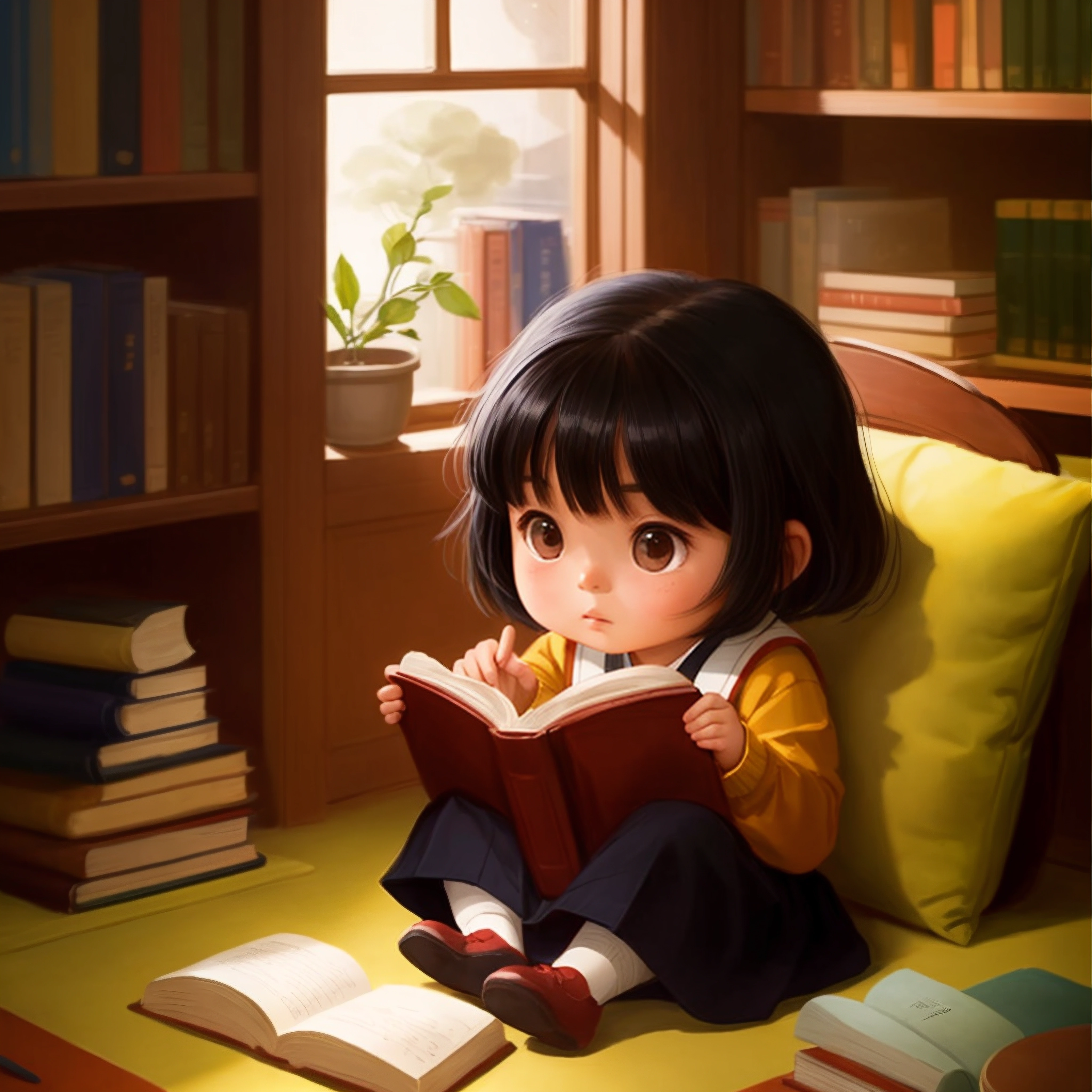 A girl  who loves Reading