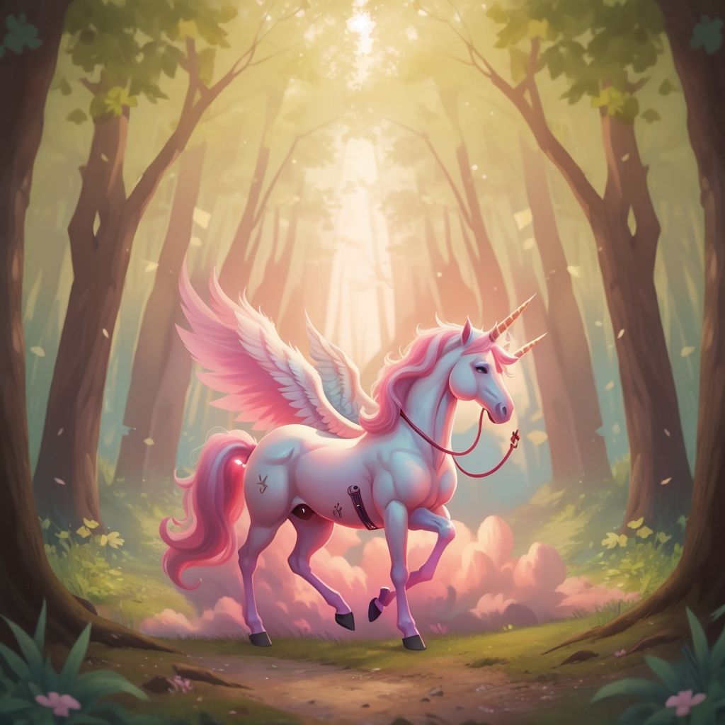 A unicorn named Pinky 