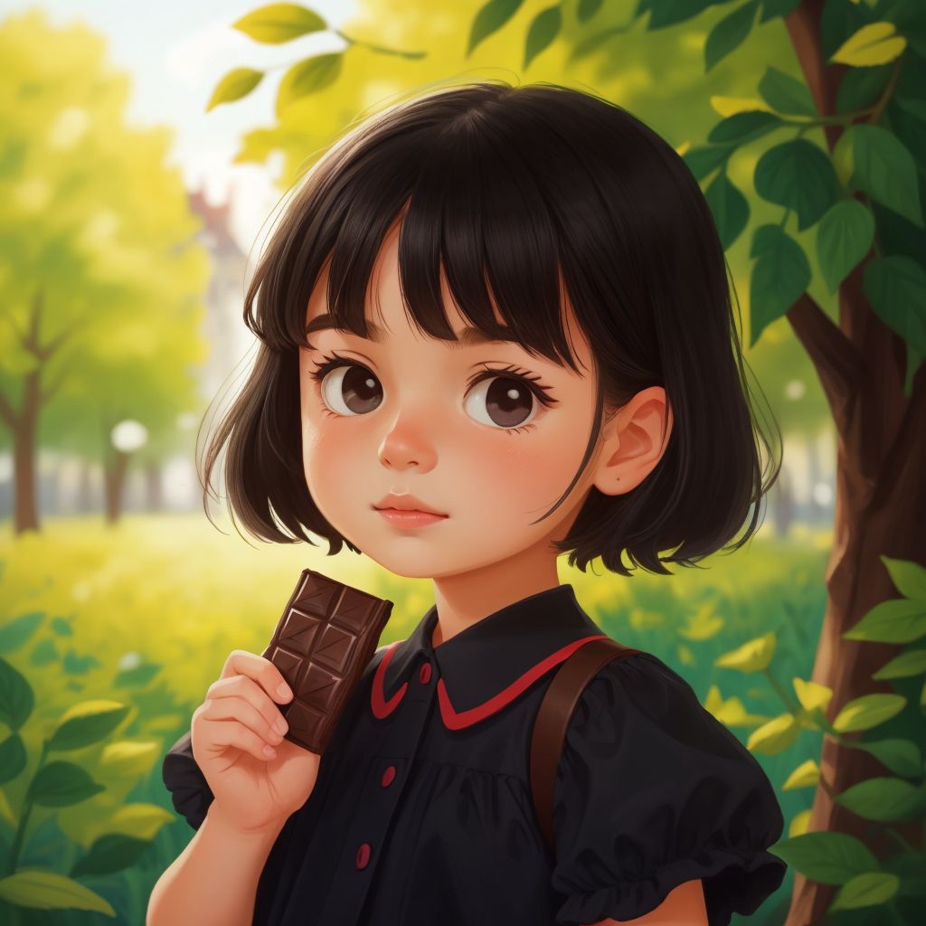 Emma eats tasty and healthy food