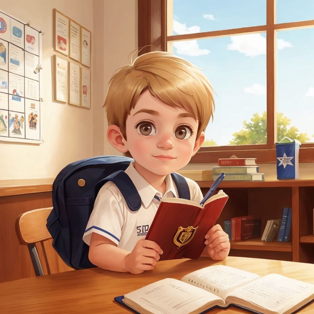 How the Little boy loved to write and red