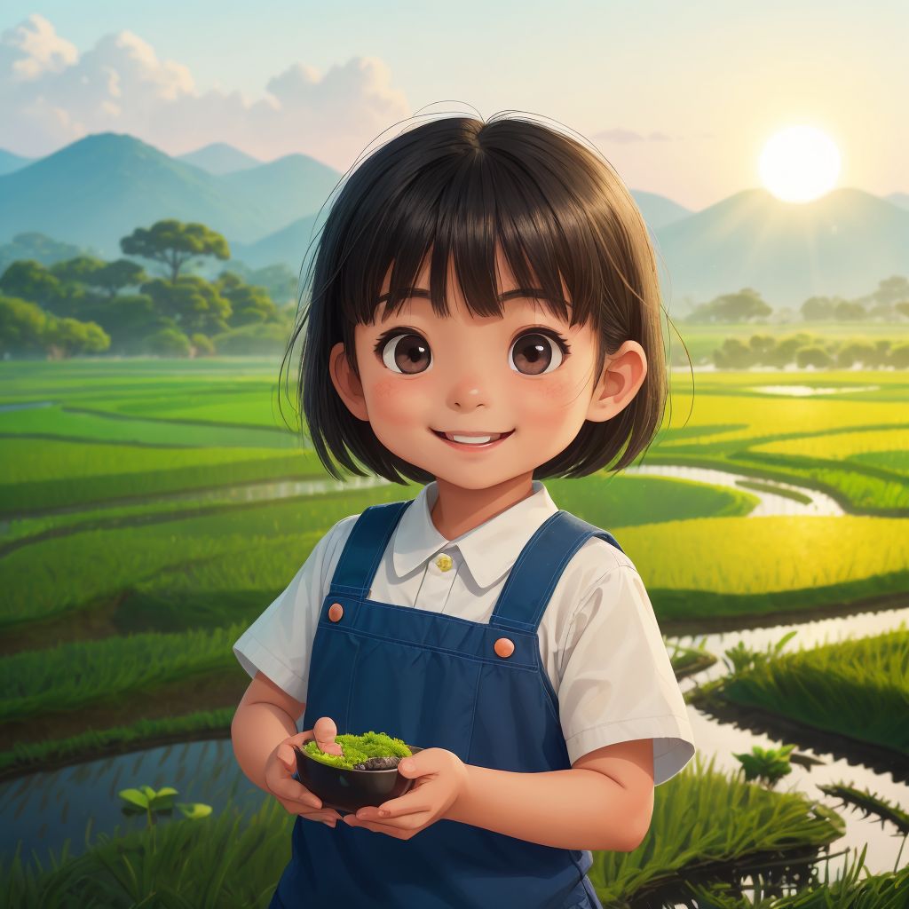 The girl on the farm